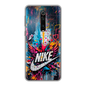Силиконовый чехол на Xiaomi RedMi K20 с принтом Nike Найк