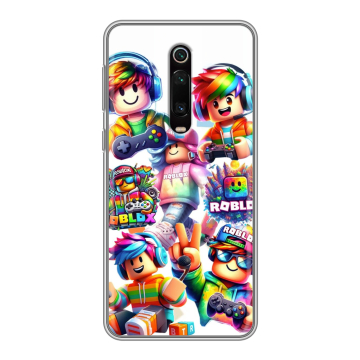 Силиконовый чехол на Xiaomi RedMi K20 с принтом Roblox Роблокс