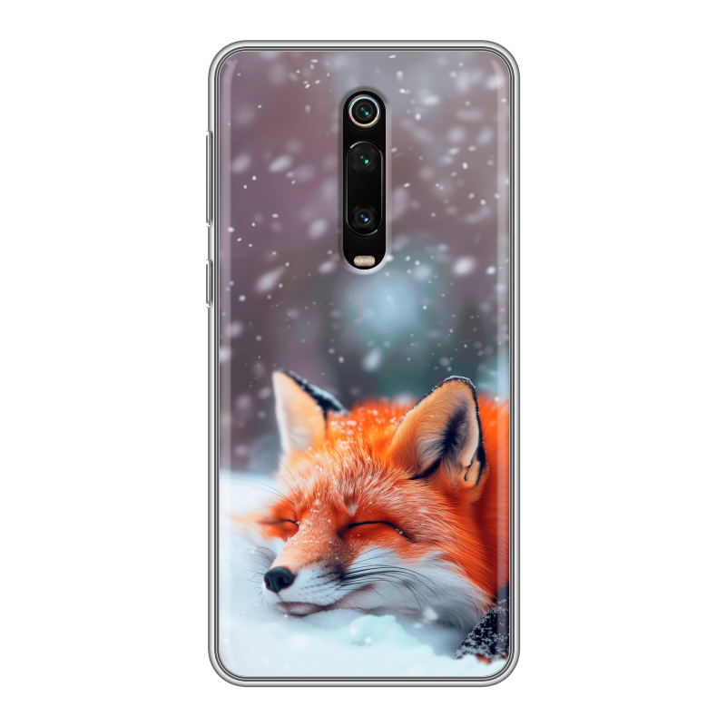 Силиконовый чехол на Xiaomi RedMi K20 с принтом лиса Силиконовый чехол на Xiaomi RedMi K20 с принтом лиса