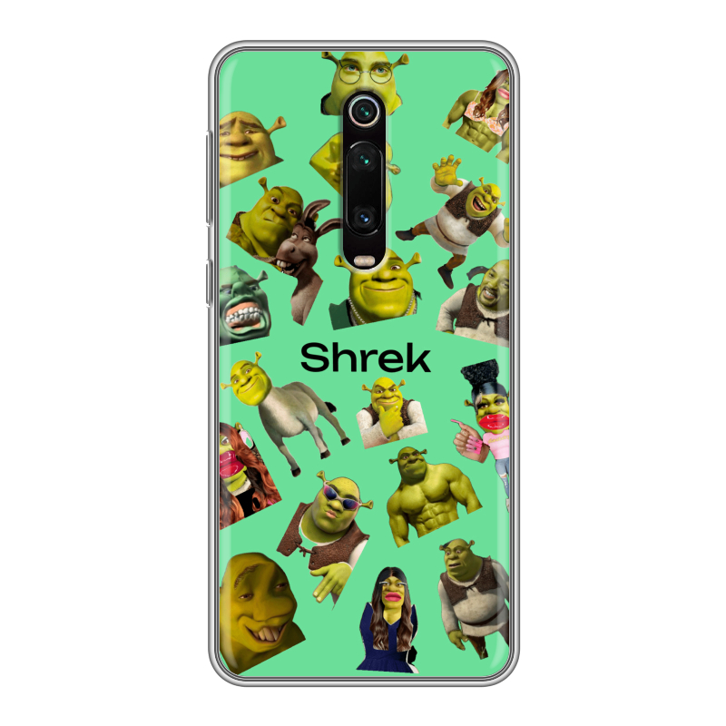 Силиконовый чехол на Xiaomi RedMi K20 с принтом Шрек Shrek Силиконовый чехол на Xiaomi RedMi K20 с принтом Шрек Shrek