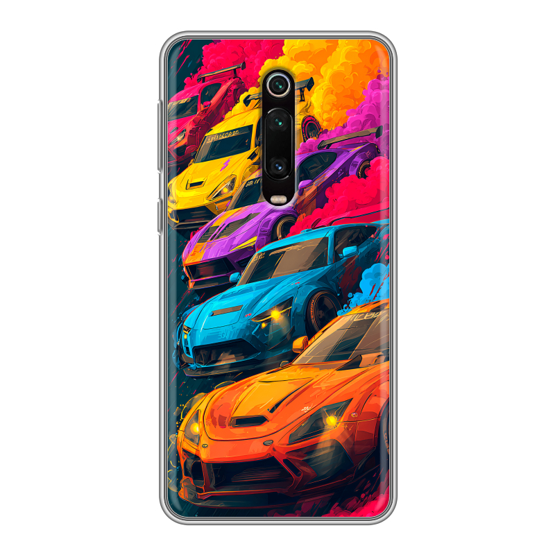 Силиконовый чехол на Xiaomi RedMi K20 с принтом Тачки Силиконовый чехол на Xiaomi RedMi K20 с принтом Тачки