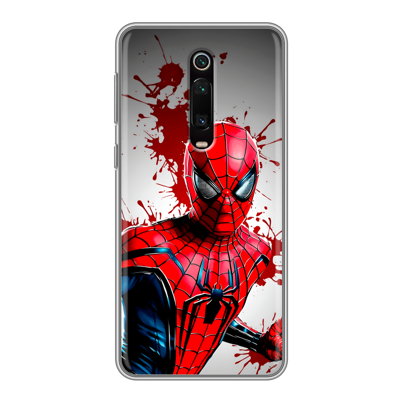 Силиконовый чехол на Xiaomi RedMi K20 с принтом Spiderman Человек паук Силиконовый чехол на Xiaomi RedMi K20 с принтом Spiderman Человек паук