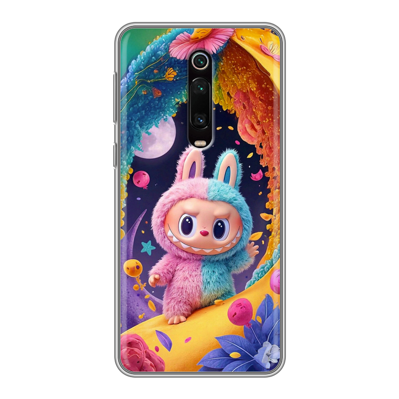 Силиконовый чехол на Xiaomi RedMi K20 с принтом Labubu Лабубу Силиконовый чехол на Xiaomi RedMi K20 с принтом Labubu Лабубу