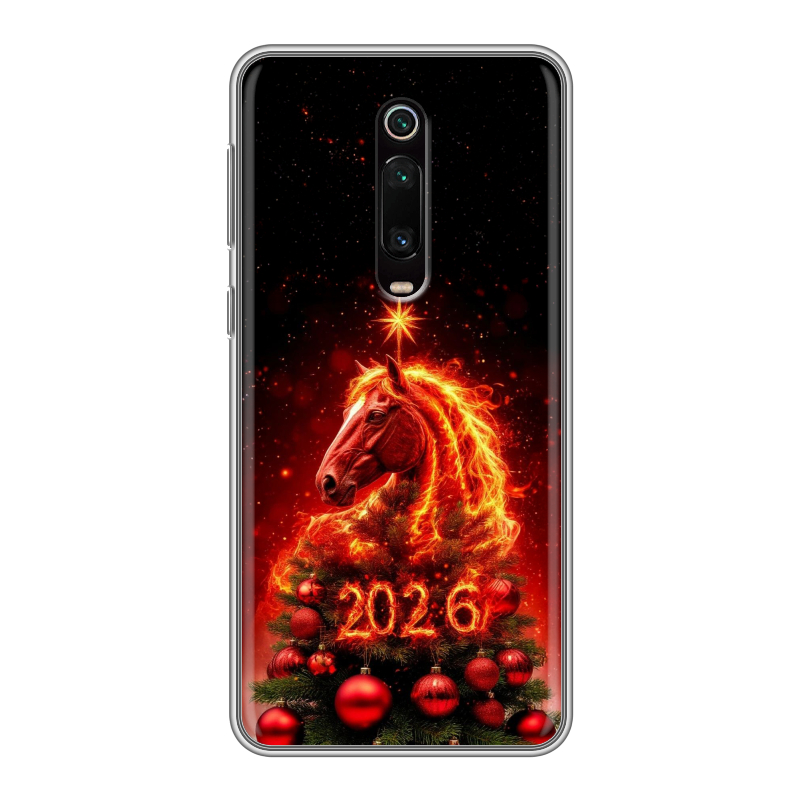 Силиконовый чехол на Xiaomi RedMi K20 с принтом Новый год Силиконовый чехол на Xiaomi RedMi K20 с принтом Новый год