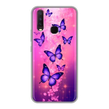 Силиконовый чехол на Vivo Y17 с принтом Бабочки