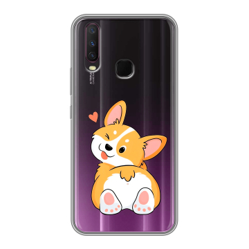 Силиконовый чехол на Vivo Y17 с принтом Корги