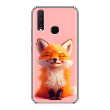 Силиконовый чехол на Vivo Y17 с принтом милая лиса