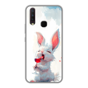 Силиконовый чехол на Vivo Y17 с принтом кролик зайчик