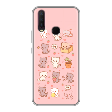 Силиконовый чехол на Vivo Y17 с принтом Hello Kitty Хелоу Кити