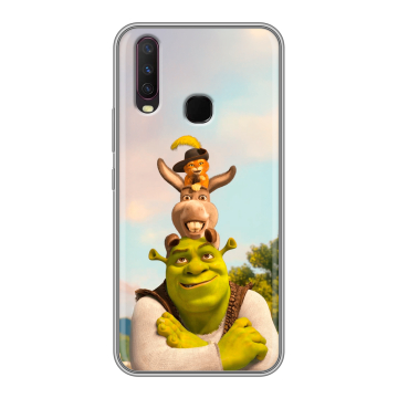 Силиконовый чехол на Vivo Y17 с принтом Шрек Shrek