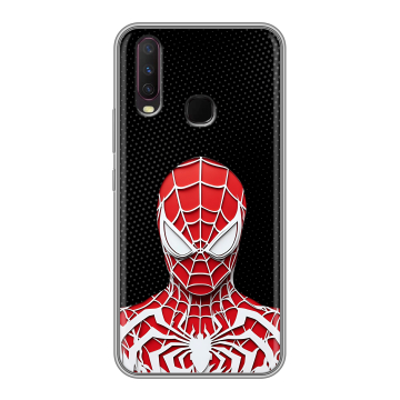 Силиконовый чехол на Vivo Y17 с принтом человек паук spiderman