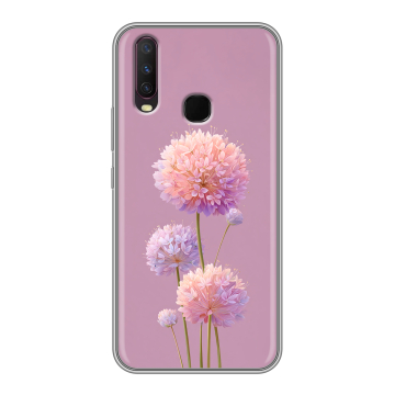 Силиконовый чехол на Vivo Y17 с принтом Цветы