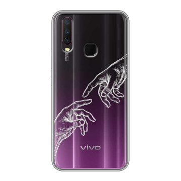 Силиконовый чехол на Vivo Y17 с принтом Сотворение мира