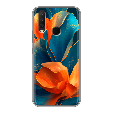 Силиконовый чехол на Vivo Y17 с принтом Цветы