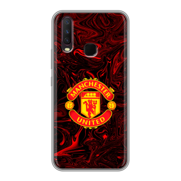 Силиконовый чехол на Vivo Y17 с принтом Manchester United