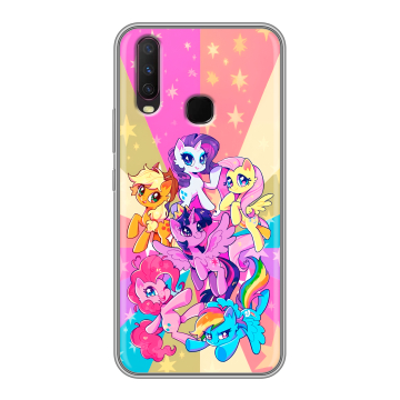 Силиконовый чехол на Vivo Y17 с принтом My little pony Дружба чудо