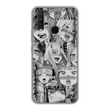 Силиконовый чехол на Vivo Y17 с принтом Ahegao Ахегао Аниме