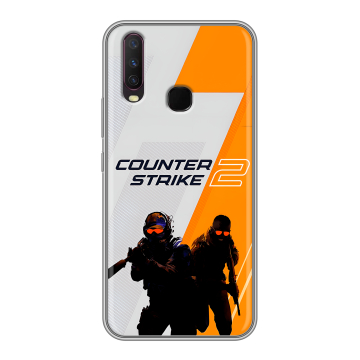 Силиконовый чехол на Vivo Y17 с принтом Counter Strike