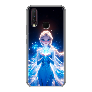 Силиконовый чехол на Vivo Y17 с принтом Холодное сердце Frozen