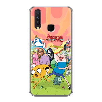 Силиконовый чехол на Vivo Y17 с принтом Adventure time Время приключений