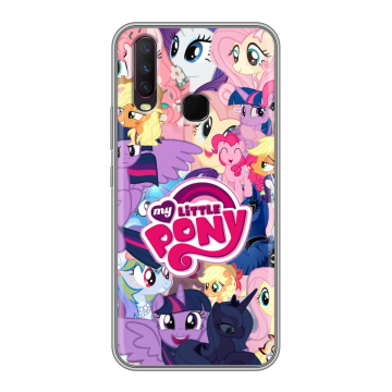 Силиконовый чехол на Vivo Y17 с принтом My little pony Дружба чудо