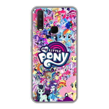 Силиконовый чехол на Vivo Y17 с принтом My little pony Дружба чудо