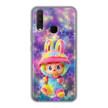 Силиконовый чехол на Vivo Y17 с принтом Labubu Лабубу
