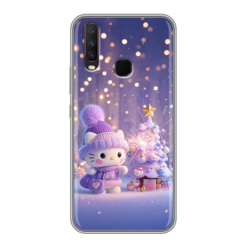 Силиконовый чехол на Vivo Y17 с принтом Новый год