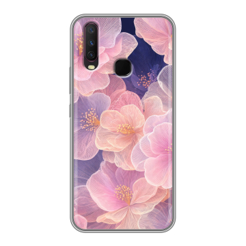 Силиконовый чехол на Vivo Y17 с принтом женский