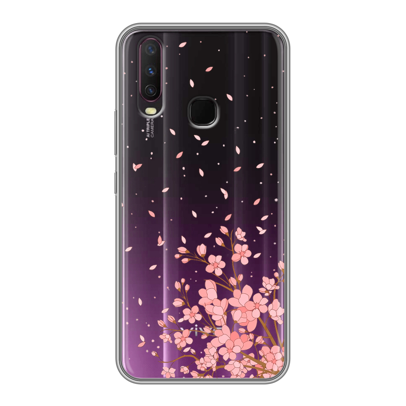 Пластиковый чехол на Vivo Y17 с принтом Ветка сакуры Пластиковый чехол на Vivo Y17 с принтом Ветка сакуры