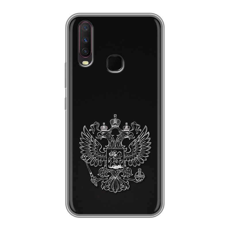 Силиконовый чехол на Vivo Y17 с принтом Герб России Силиконовый чехол на Vivo Y17 с принтом Герб России