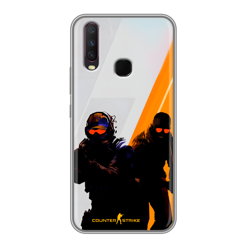 Силиконовый чехол на Vivo Y17 с принтом Контер страйк Counter strike Силиконовый чехол на Vivo Y17 с принтом Контер страйк Counter strike
