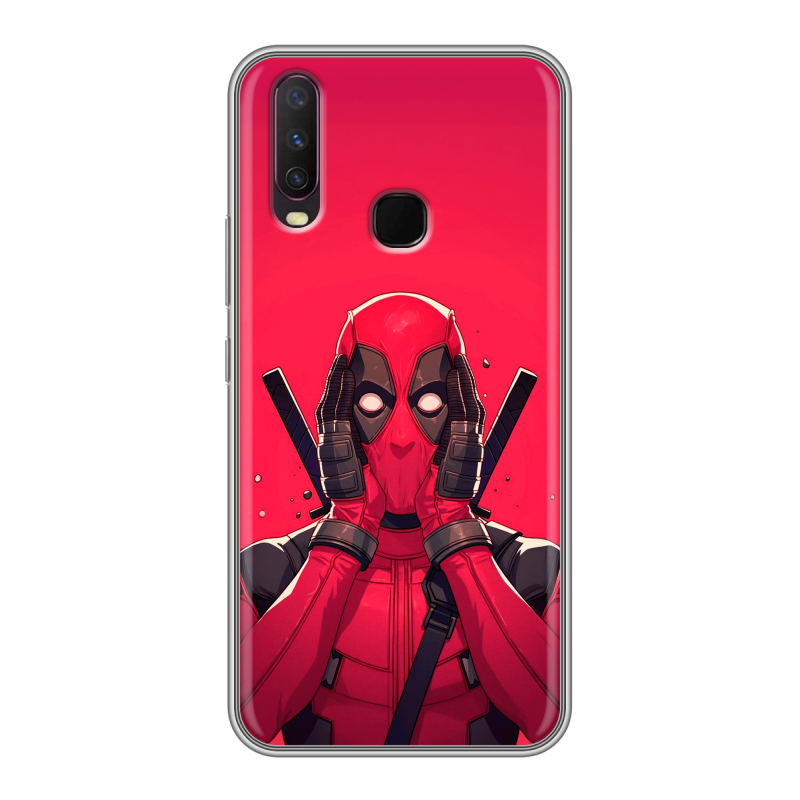 Пластиковый чехол на Vivo Y17 с принтом Дедпул Deadpool Пластиковый чехол на Vivo Y17 с принтом Дедпул Deadpool