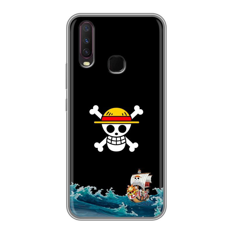 Силиконовый противоударный чехол на Vivo Y17 с принтом One Piece Ван Пис Силиконовый противоударный чехол на Vivo Y17 с принтом One Piece Ван Пис