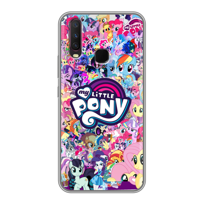 Пластиковый чехол на Vivo Y17 с принтом My little pony Дружба чудо Пластиковый чехол на Vivo Y17 с принтом My little pony Дружба чудо