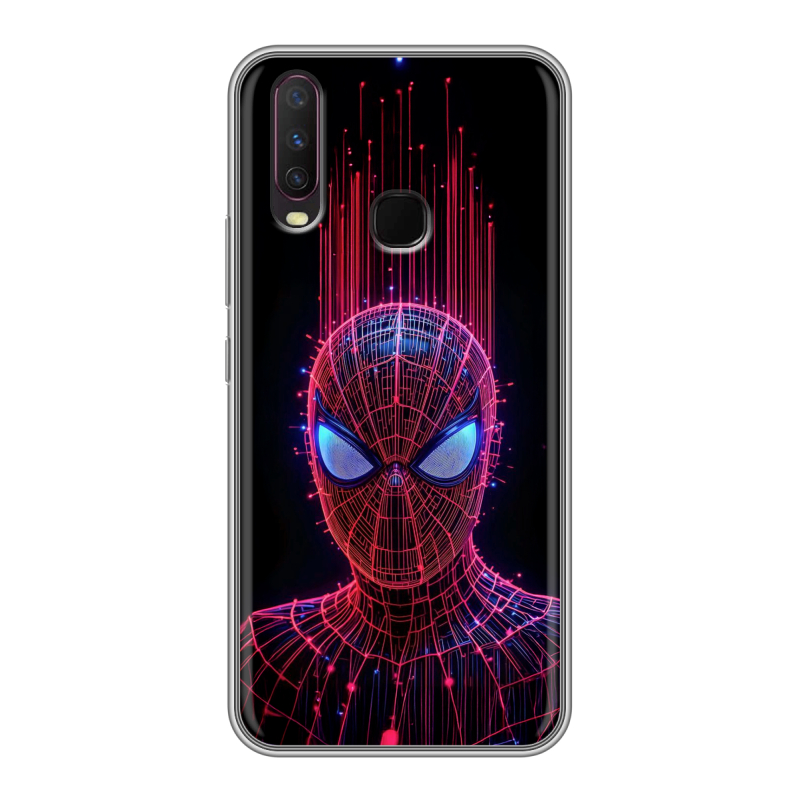 Пластиковый чехол на Vivo Y17 с принтом Spiderman Человек паук Пластиковый чехол на Vivo Y17 с принтом Spiderman Человек паук