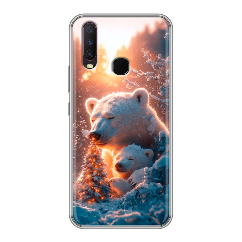 Пластиковый чехол на Vivo Y17 с принтом Новый год Пластиковый чехол на Vivo Y17 с принтом Новый год