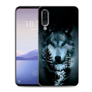 Силиконовый чехол на Meizu 16Xs с принтом Лесной волк