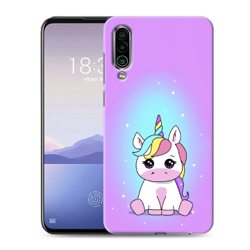Силиконовый чехол на Meizu 16Xs с принтом Единорог