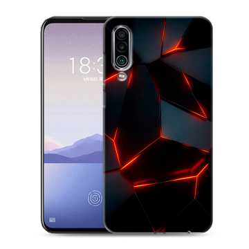 Силиконовый чехол на Meizu 16Xs с принтом Яркие абстракции