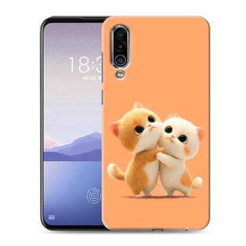 Силиконовый чехол на Meizu 16Xs с принтом Милые котики