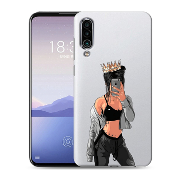 Силиконовый чехол на Meizu 16Xs с принтом Женские принты