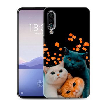 Силиконовый чехол на Meizu 16Xs с принтом Кошки
