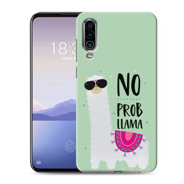 Силиконовый чехол на Meizu 16Xs с принтом Лама