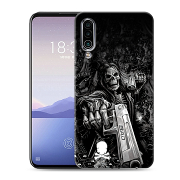 Силиконовый чехол на Meizu 16Xs с принтом Скелет