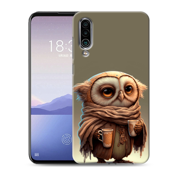 Силиконовый чехол на Meizu 16Xs с принтом Сова
