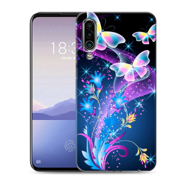 Силиконовый чехол на Meizu 16Xs с принтом Бабочки