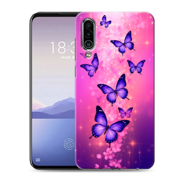 Силиконовый чехол на Meizu 16Xs с принтом Бабочки