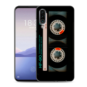 Силиконовый чехол на Meizu 16Xs с принтом Кассета