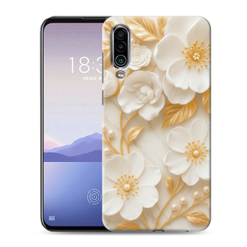 Силиконовый чехол на Meizu 16Xs с принтом Цветы